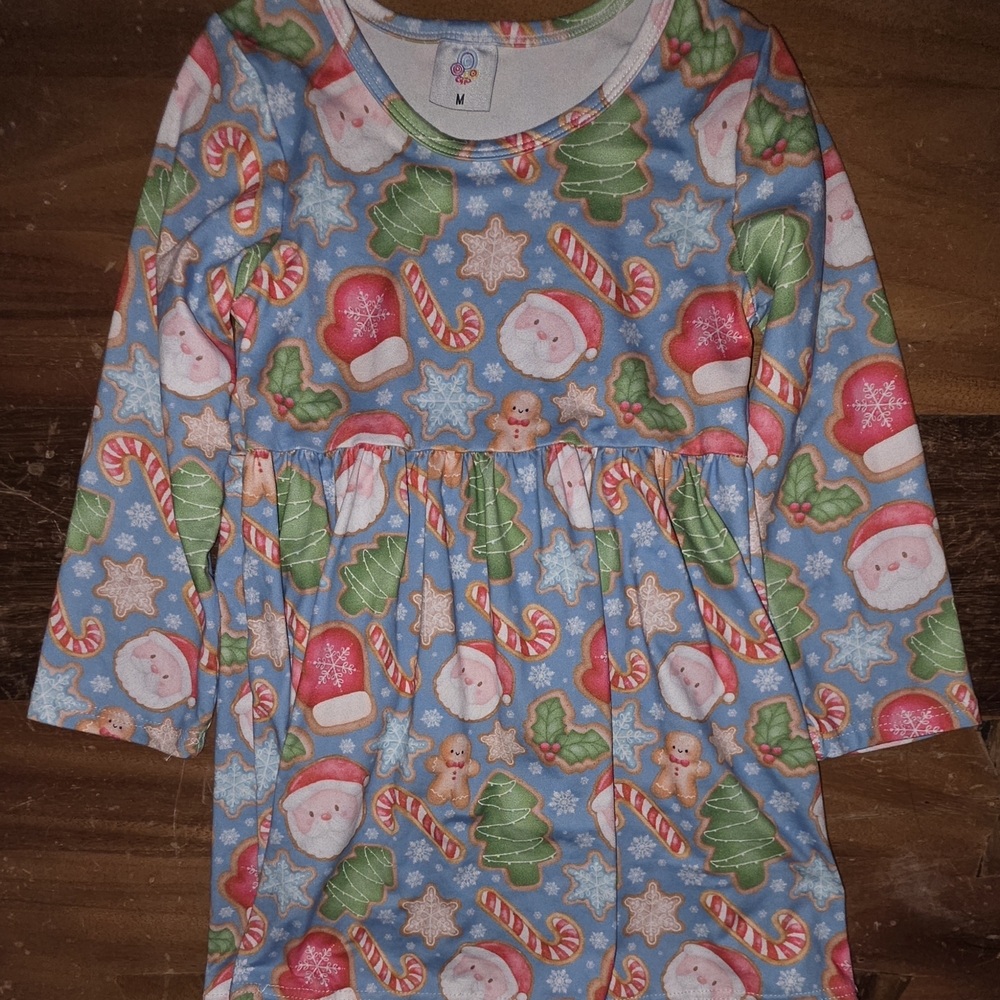 Seasonal Sugar Cookie Long Sleeve Dress Girls Size 3T NWOT